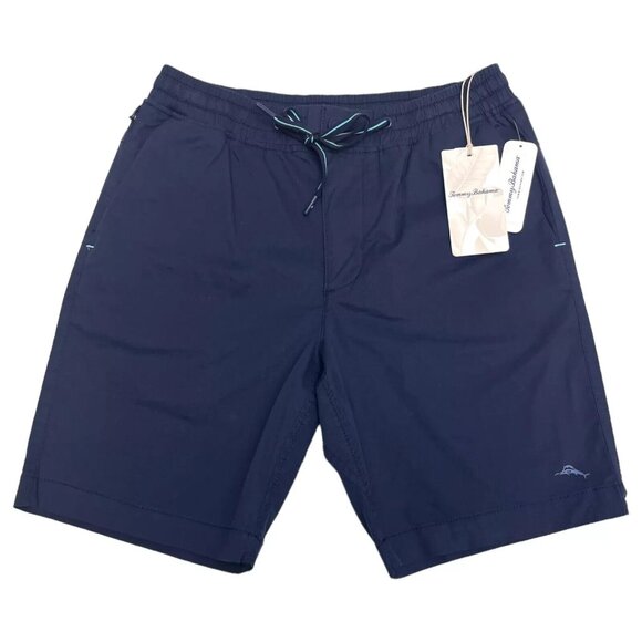 Tommy Bahama Other - Tommy Bahama Mens Small Navy Oceanside Poplin Elastic Waist 8" Inseam Shorts